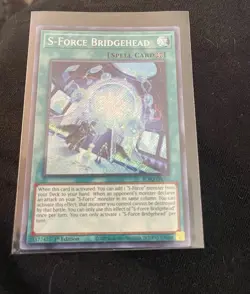 Yugioh S-Force Bridgehead BLVO-EN057 Secret Rare 1st Edition Near Mint - Image 1