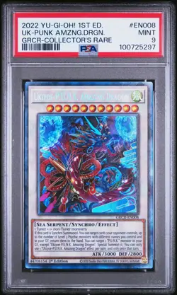 2022 YU-GI-OH! THE GRAND CREATORS #EN008 UKIYOE-P.U.N.K. AMAZING DRAGON PSA 9 - Image 1