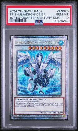 2024 #EN026 TRISHULA, DRAGON OF THE ICE BARRIER PSA 10 - Image 1