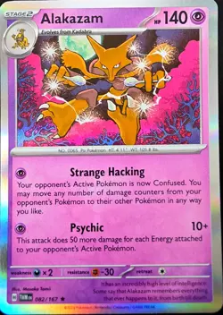 Fancy Physi Alakazam 082/167 SV06: Twilight Masquerade Rare Holo Pokemon Card NM - Image 1