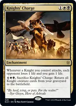 Knights' Charge (Brawl Deck) Throne of Eldraine PLD Rare CARD ABUGames - Image 1