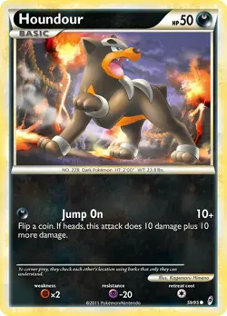 Houndour 59/95 Call of Legends Pokemon Card LP - Image 1