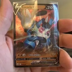Pokemon TCG Lucario V 146/264 Swsh08 Fusion Strike Ultra Rare Holo 210 HP Card - Image 1