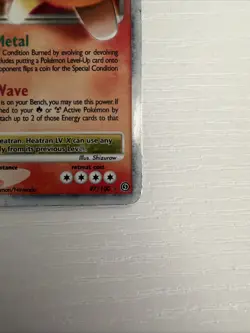 Pokemon TCG Heatran LV.X Holo Ultra Rare Card 97/100 Diamond & Pearl Stormfront - Image 5