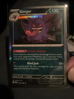 Pokemon Gengar 050/088 Holo Rare Perfect Order Holo Pokemon Card NM - Image 2