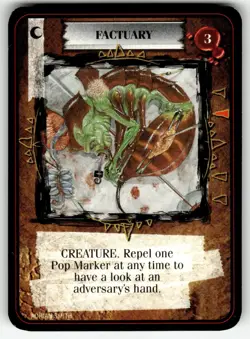 1995 Kult Reality is a Lie! Trading card game - FACTUARY - Image 1