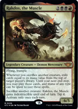Rakdos, the Muscle FOIL Outlaws of Thunder Junction Magic MTG NM - Image 1