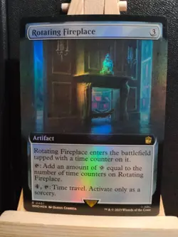 Rotating Fireplace (Extended Art FOIL) Doctor Who - Rare - NM/LP (see pics) MTG - Image 1