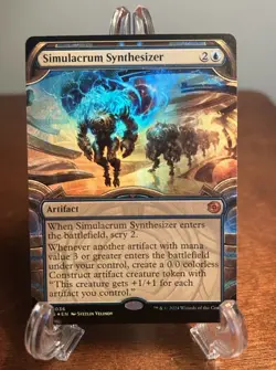 Simulacrum Synthesizer Showcase The BIG Score 0036 NM MTG Magic OTJ Foil - Image 1