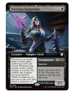 Stensian Sanguinist - Extended Art Commander: Secrets of Strixhaven MTG - Image 1
