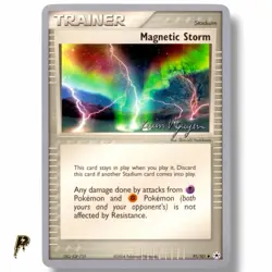 Magnetic Storm 91/101 - 2004 World Championship Kevin Nguyen Pokemon Card NM - Image 1