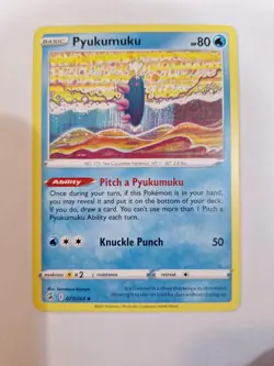 Pokemon TCG Pyukumuku (077/264) Fusion Strike 2021 – Uncommon - Image 1