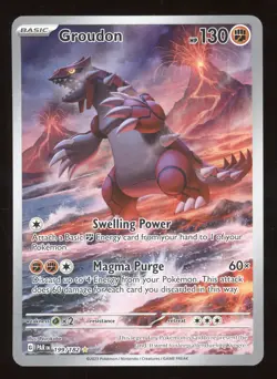 2023 Pokemon S&V Paradox Rift Groudon Secret Rare #199/182 - Image 1