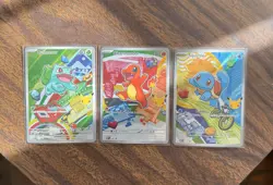 Pokemon TCG First Partner Illustration Collection Series 1 Kanto GEN 1 Starters - Image 1
