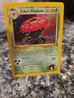 Pokemon TCG Erika's Vileplume 5/132 Gym Heroes Holo Rare LP - Image 1