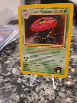 Pokemon TCG Erika's Vileplume 5/132 Gym Heroes Holo Rare LP - Image 2