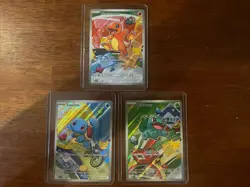 Pokemon TCG First Partner Illustration Collection Series 1 GEN 1 Starters Set - Image 2