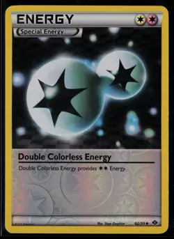 Double Colorless Energy 92/99 Uncommon Next Destinies Pokemon Reverse Holo LP - Image 1
