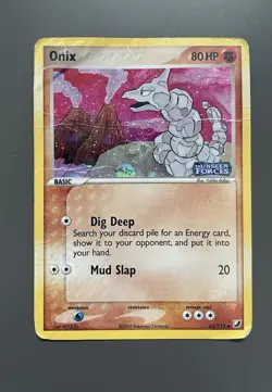 Pokemon TCG Onix 65/115 Holo Stamped Unseen Forces - Image 1