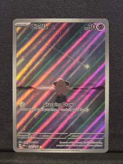 Pokemon TCG Cleffa 202/197 Obsidian Flames Illustration Rare B - Image 1