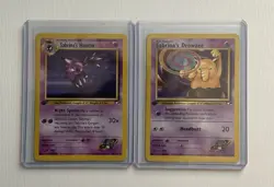 Pokemon Gym Heros 1st Edition Sabrina's Haunter and Drowzee - Image 1