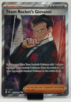 Team Rocket's Giovanni 225/182 Sv10: Destined Rivals Holo Pokemon TCG - NM - Image 1