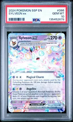 Sylveon EX 086/191 GEM MINT PSA 10. Pokemon S&V Surging Sparks - Image 1