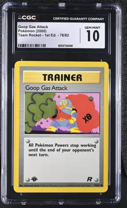2000 Pokemon Rocket Goop Gas Attack 78/82 1st Edition PSA CGC 10 GEM MINT - Image 1