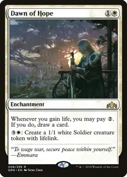 Dawn of Hope 1x FOIL GRN MTG Guilds of Ravnica Rare MINT white - Image 1
