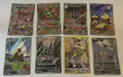 Pokemon TCG Lot Art Rare IR TG Arven’s Greedent Smeargle Alolan Dugtrio Wugtrio - Image 1