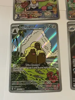 Pokemon TCG Lot Art Rare IR TG Arven’s Greedent Smeargle Alolan Dugtrio Wugtrio - Image 5