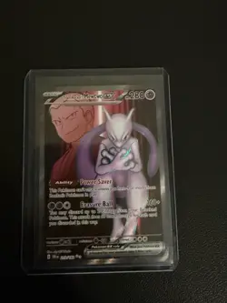Team Rocket's Mewtwo ex 213/182 Sv10 Destined Rivals Ultra Rare Full Art Holo - Image 3