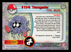 NM - Pokemon Topps Tangela #114 TV Animation Edition Smooth Foil - Image 2