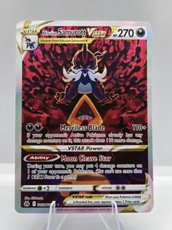 Hisuian Samurott VSTAR GG52/GG70 Holo Crown Zenith Galarian Gallery Pokemon NM - Image 1