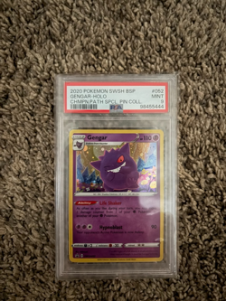Pokemon Gengar Holo 2020 SWSH Black Star Promo Champions Path Special #052 PSA 9 - Image 1