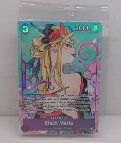 Black Maria (Illustration Box Vol.2) OP08-074 One Piece Promo Card Foil Sealed - Image 1