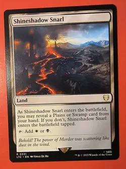 MTG, MAGIC: SHINESHADOW SNARL, LTC, RARE #0331 , REGULAR FINISH - Image 1