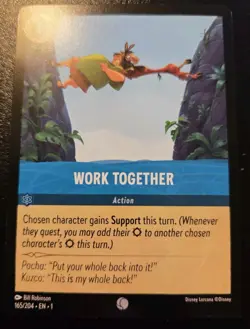 Work Together 165/204 Common The First Chapter Disney Lorcana TCG - Image 1