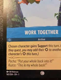 Work Together 165/204 Common The First Chapter Disney Lorcana TCG - Image 4