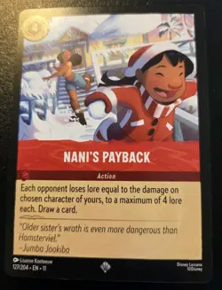 Nani's Payback 127/204 Super Rare Winterspell Disney Lorcana TCG - Image 1