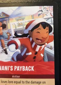 Nani's Payback 127/204 Super Rare Winterspell Disney Lorcana TCG - Image 3