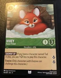 Vixey - Forest Friend 86/204 Uncommon Winterspell Disney Lorcana TCG - Image 1