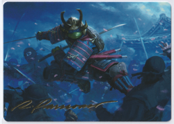 Leonardo, Sewer Samurai Art Card (1/54) Art Series: TMNT MTG Turtles S NM - Image 1