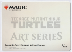 Leonardo, Sewer Samurai Art Card (1/54) Art Series: TMNT MTG Turtles S NM - Image 2