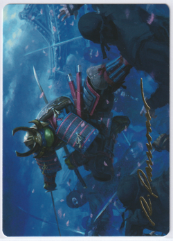 Leonardo, Sewer Samurai Art Card (1/54) Art Series: TMNT MTG Turtles S NM - Image 3