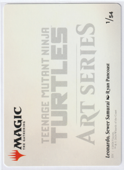 Leonardo, Sewer Samurai Art Card (1/54) Art Series: TMNT MTG Turtles S NM - Image 4