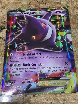 Pokemon Gengar EX TCG Jumbo Promo Card 34/119 2014 Oversized Edition - Image 2