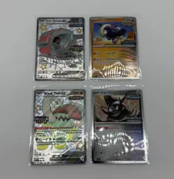 Pokemon TCG 4 Card Lot Great Tusk Iron Threads Premium Collection Box Promos NM! - Image 1