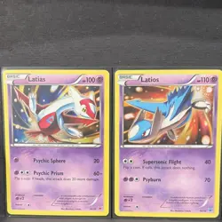 Pokemon TCG 2015 Lot Holo Latias & Latios Basic Cards - 2 Regular Cards 30/30 - Image 1