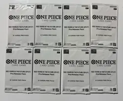 8 Pack of One Piece Card Game 500 Years In The Future OP-07 Pre-Release Pack - Image 1
